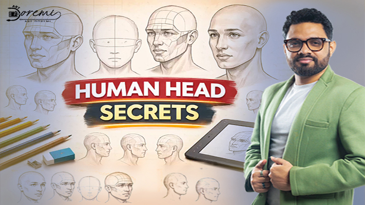 Traditional Art & Digital Art – Human Head Secrets